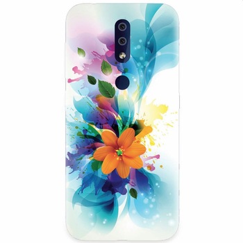 Husa silicon pentru Nokia 4.2, Flower 011 Husa silicon pentru Nokia 4.2, Flower 011