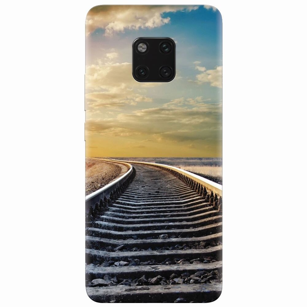 Husa silicon pentru Huawei Mate 20 Pro, Railroad Horizon