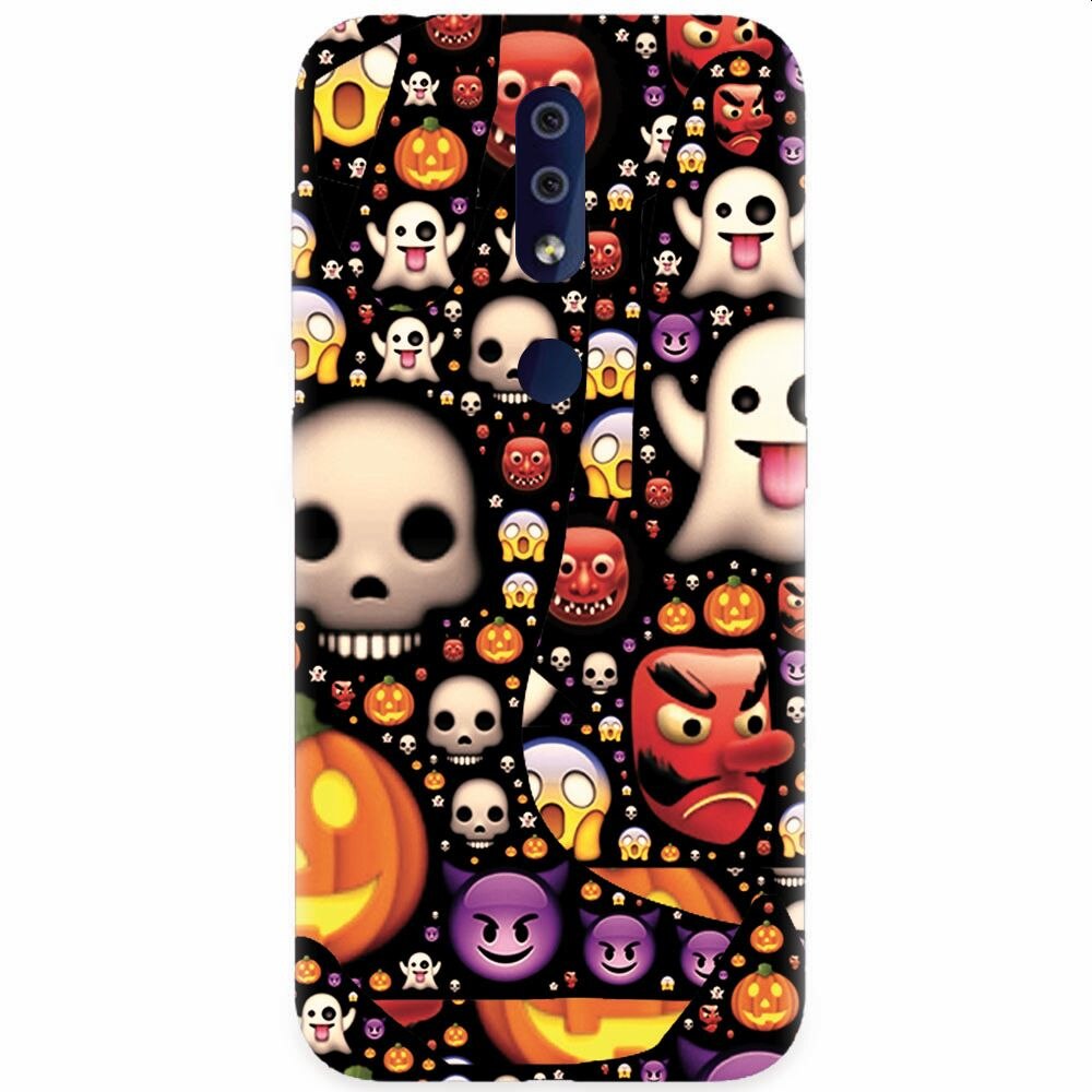 Husa silicon pentru Nokia 4.2, Emoji Mess