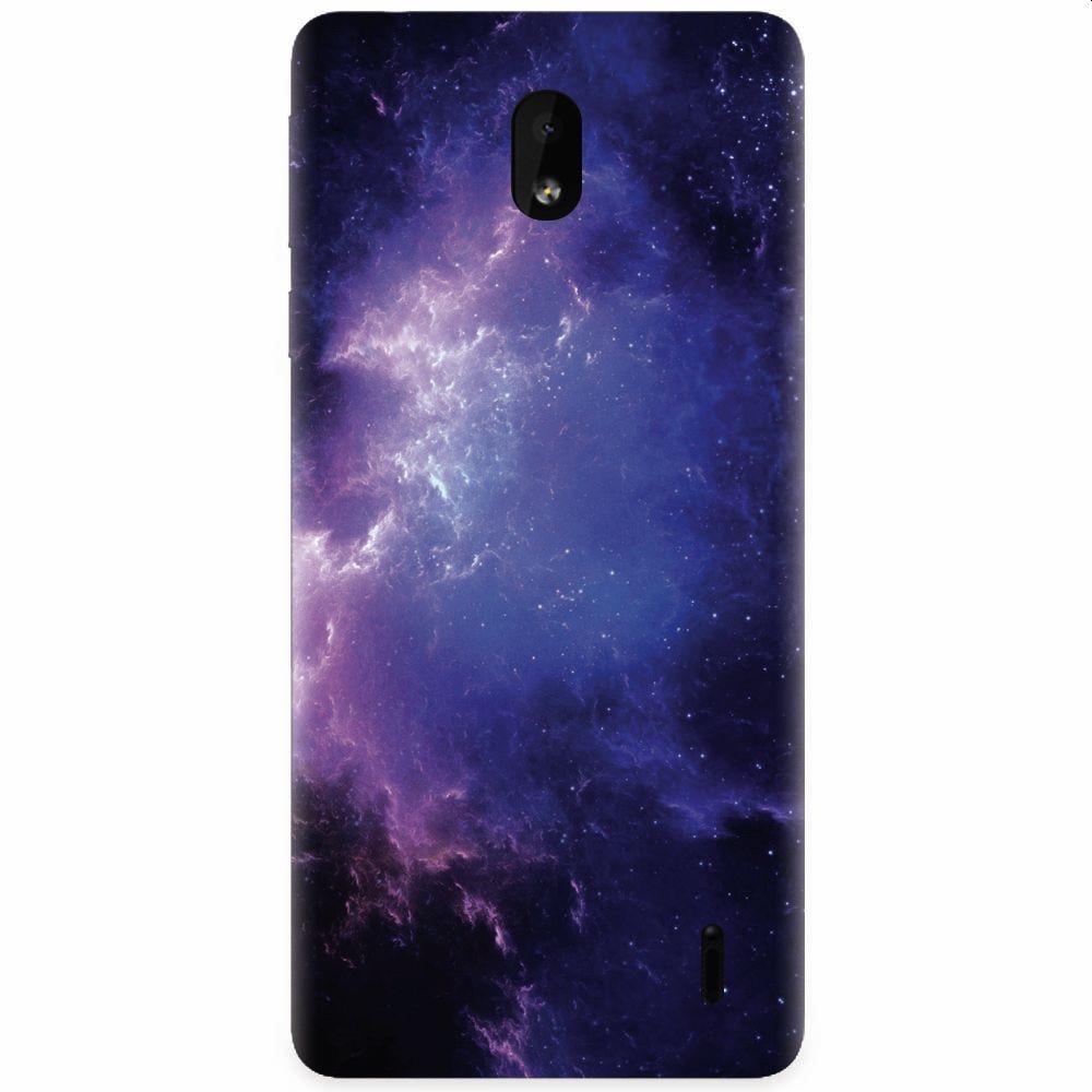 Husa silicon pentru Nokia 1 Plus, Purple Space Nebula