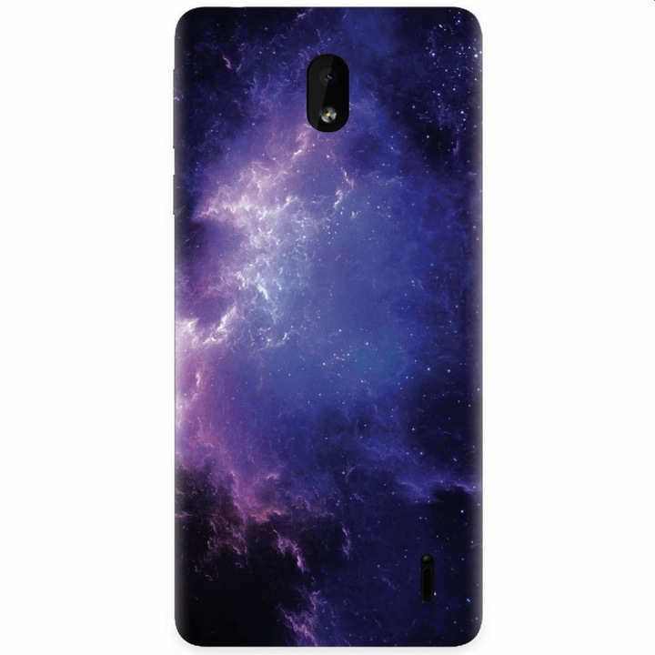 Силиконов кейс за Nokia 1 Plus, Purple Space Nebula
