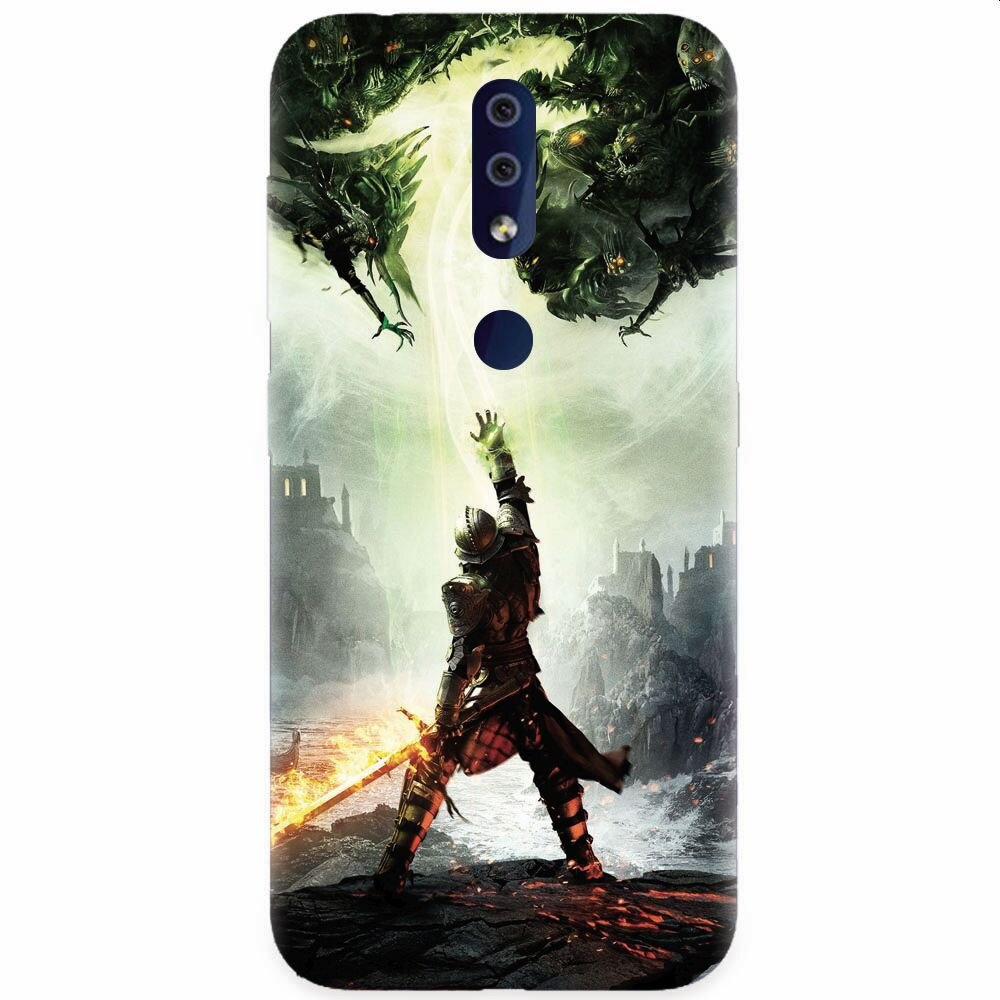 Husa silicon pentru Nokia 4.2, Green Dragon