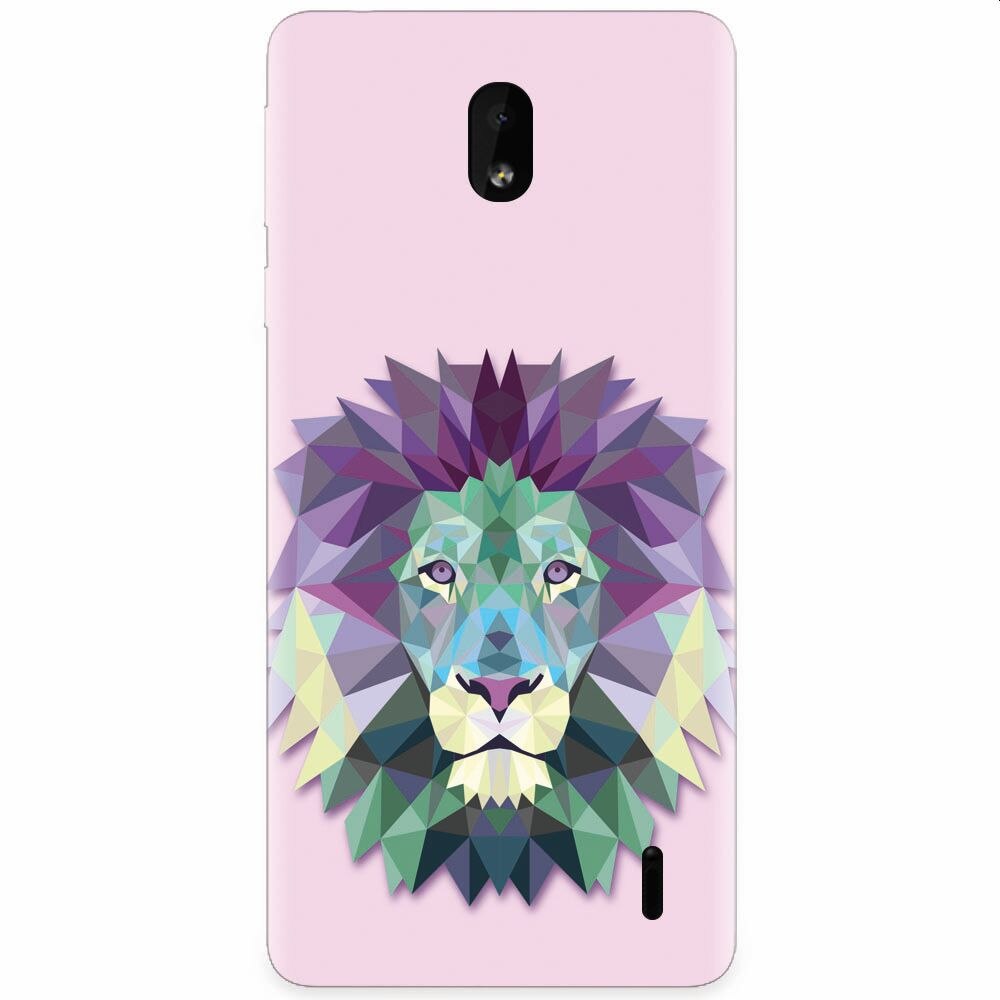 Husa silicon pentru Nokia 1 Plus, Polygon Lion