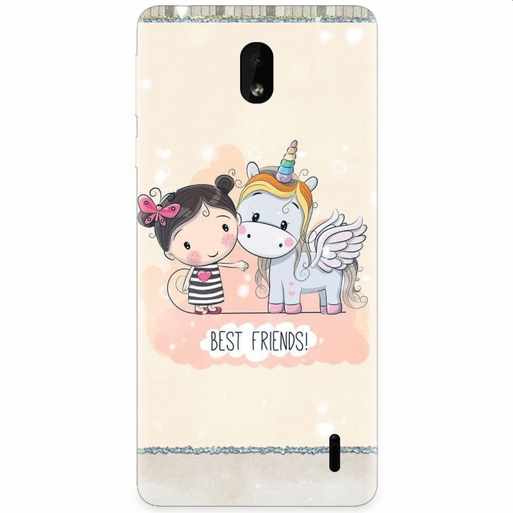 Силиконов кейс за Nokia 1 Plus, Best Friends