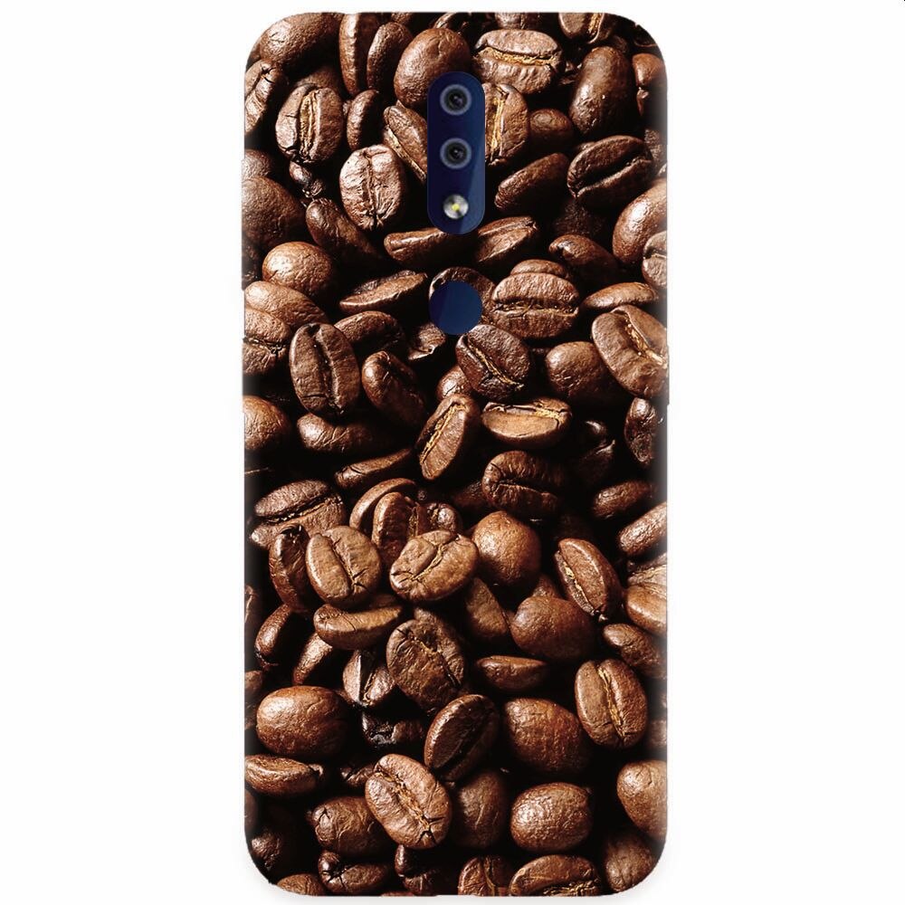 Husa silicon pentru Nokia 4.2, Coffee Beans