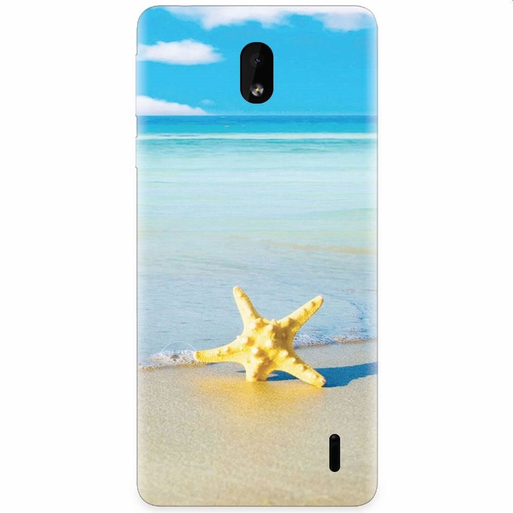 Husa silicon pentru Nokia 1 Plus, Starfish Beach