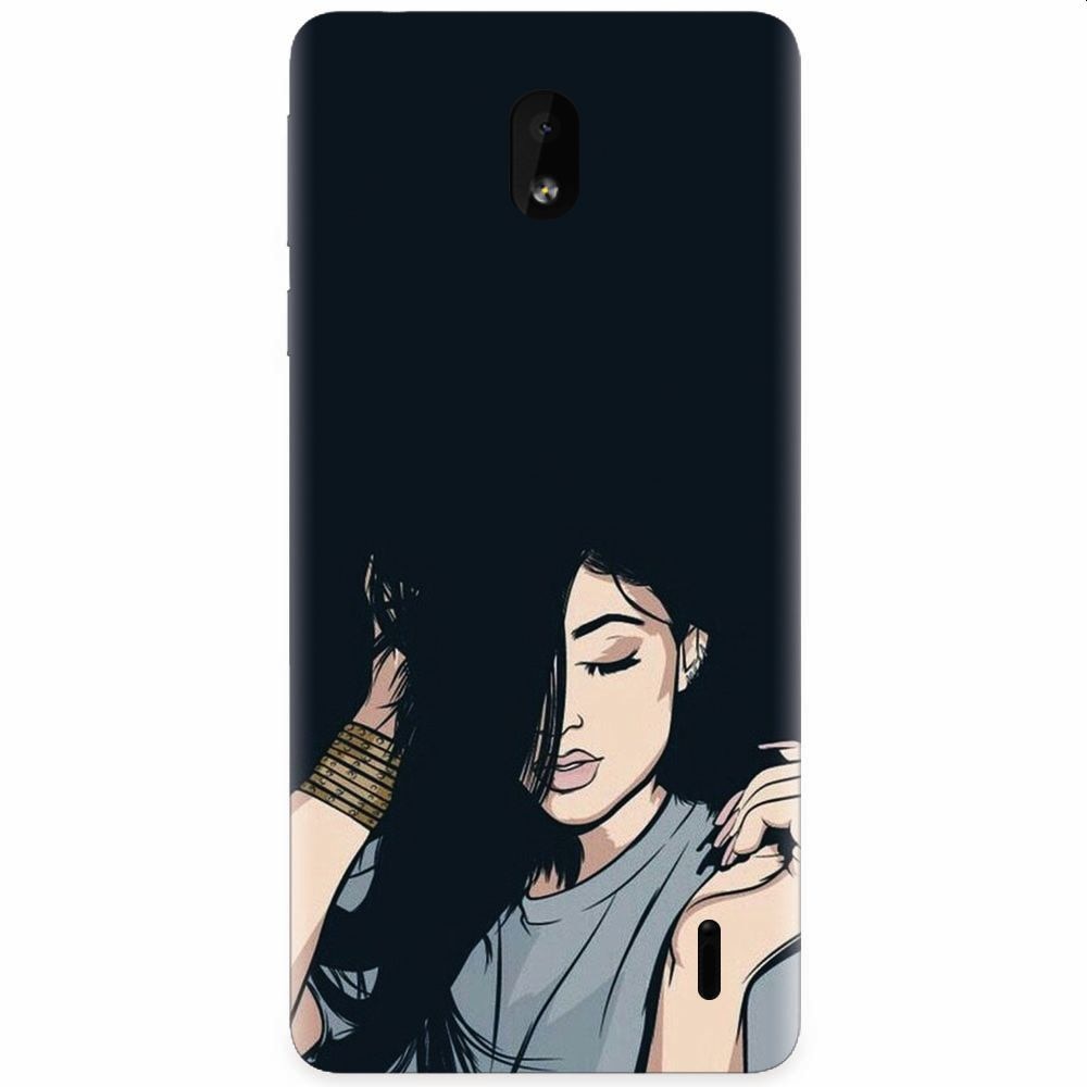 Husa silicon pentru Nokia 1 Plus, Simple Girl