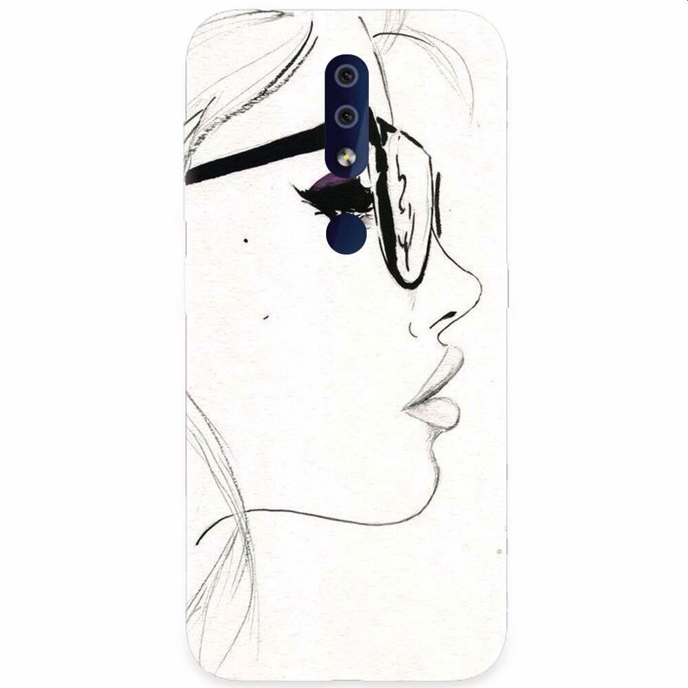 Husa silicon pentru Nokia 4.2, Girl Face