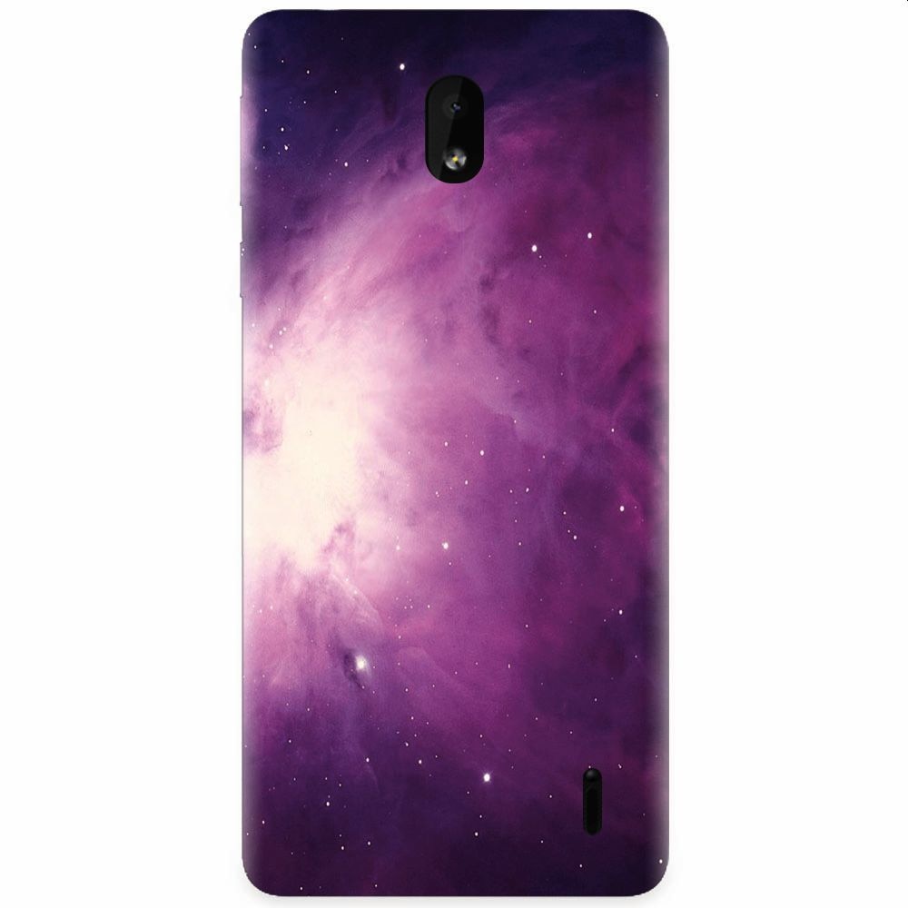 Husa silicon pentru Nokia 1 Plus, Purple Supernova Nebula Explosion