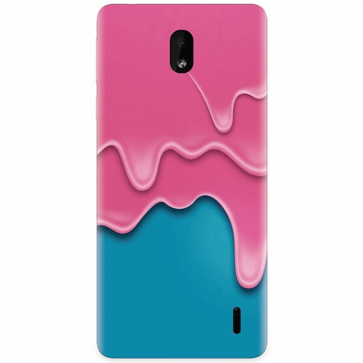 Π‘ΠΈΠ»ΠΈΠΊΠΎΠ½ΠΎΠ² ΠΊΠ΅ΠΉΡ Π·Π° Nokia 1 Plus, Pink Liquid Dripping