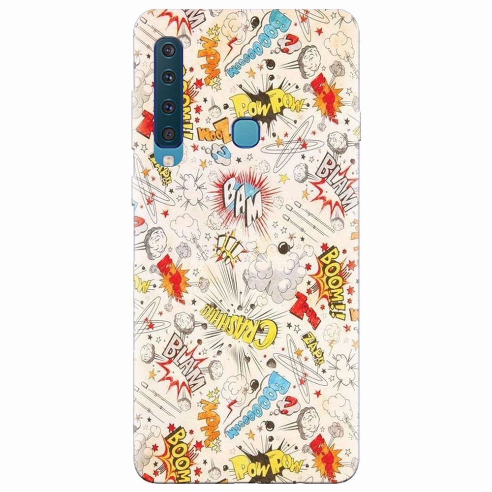 Husa silicon pentru Samsung Galaxy A9 2018, Vintage Comic