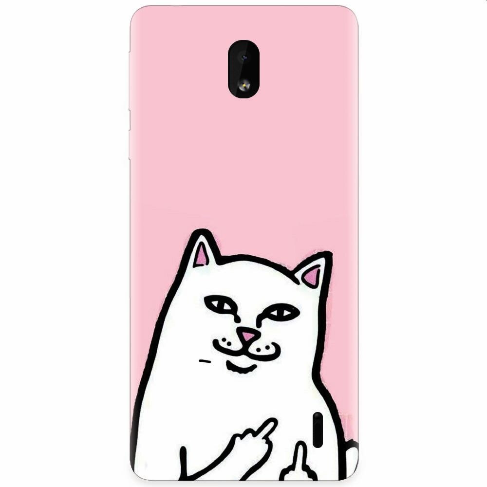 Husa silicon pentru Nokia 1 Plus, White Cat
