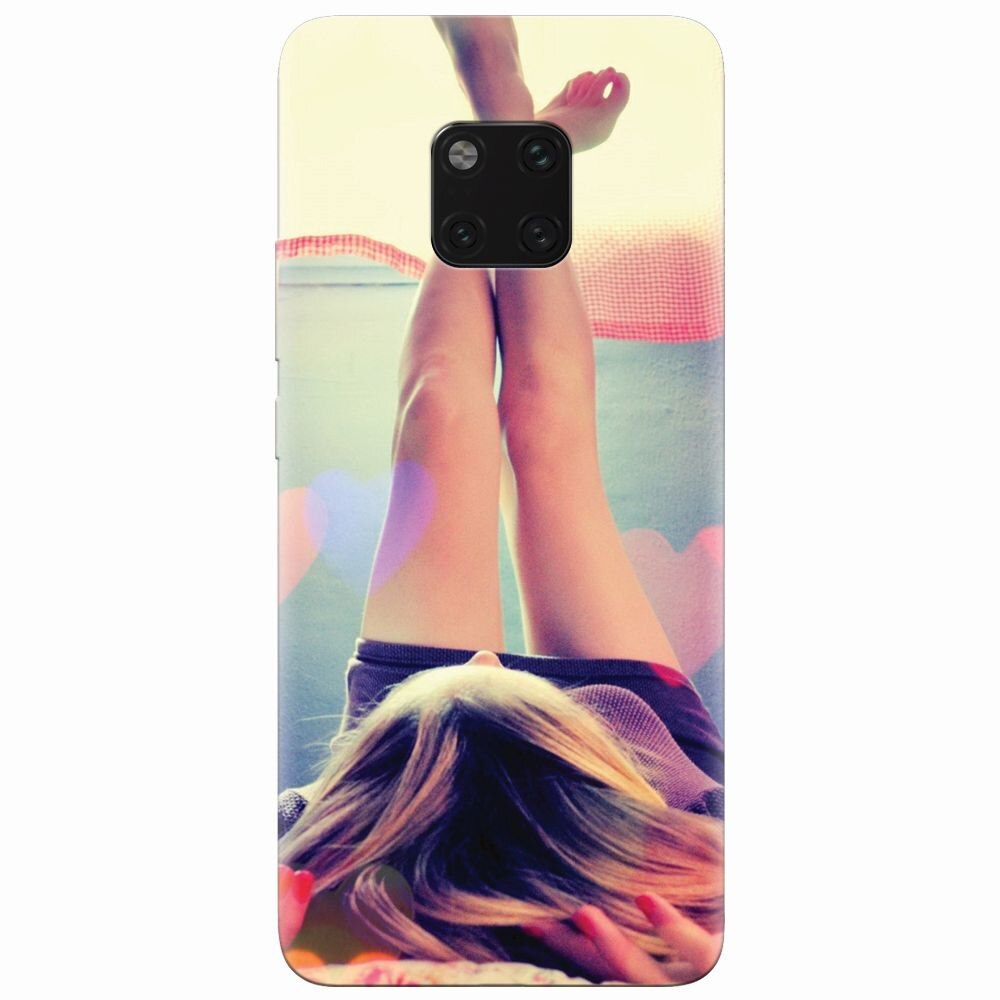Husa silicon pentru Huawei Mate 20 Pro, Relax Girl