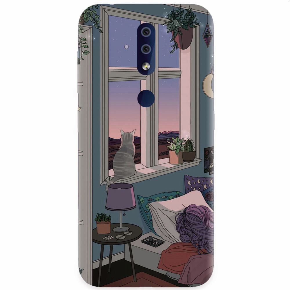 Husa silicon pentru Nokia 4.2, Girl Room