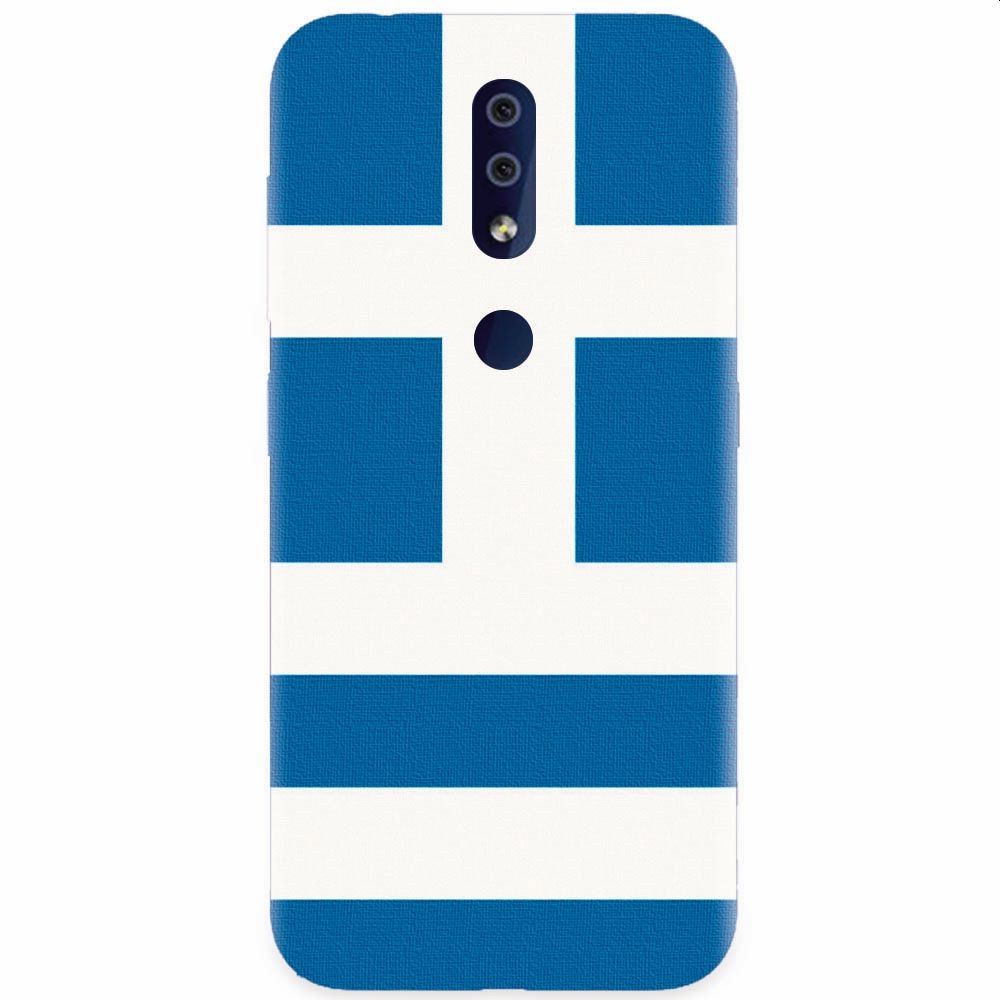 Husa silicon pentru Nokia 4.2, Greece Flag