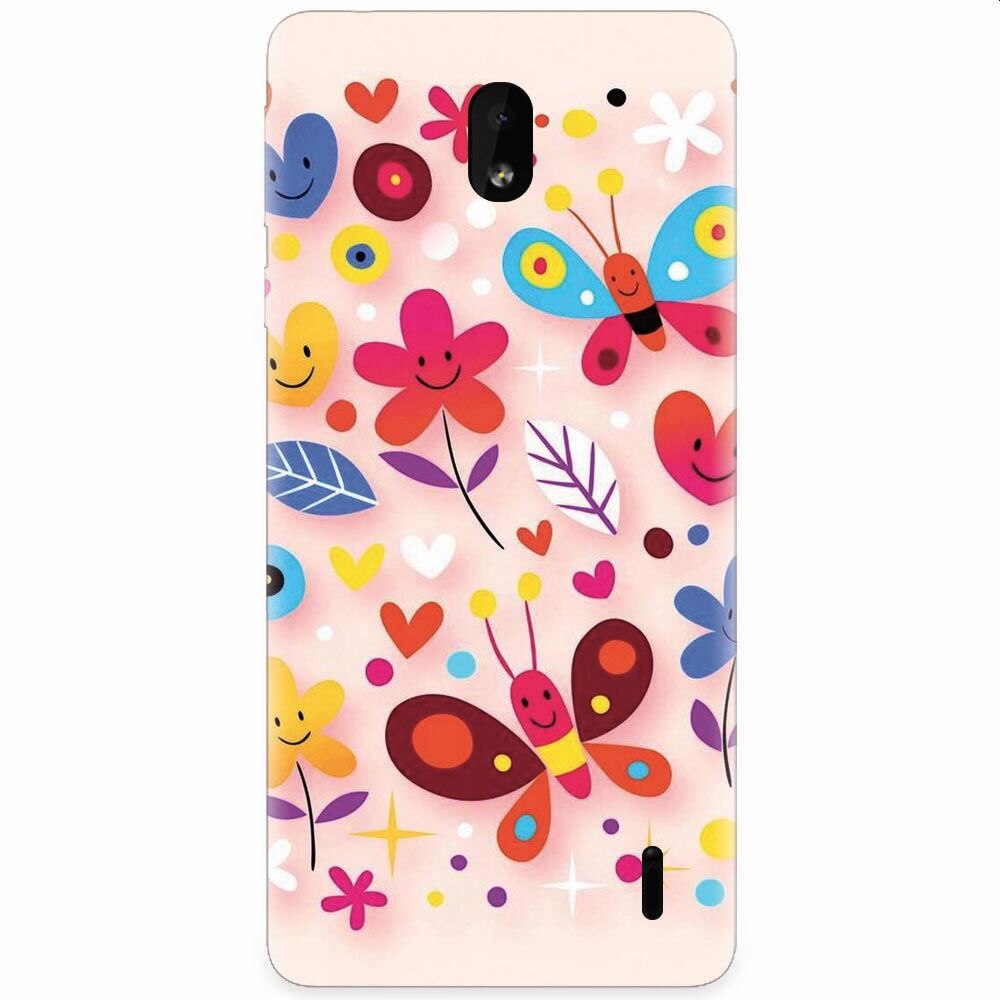 Husa silicon pentru Nokia 1 Plus, Butterfly 102