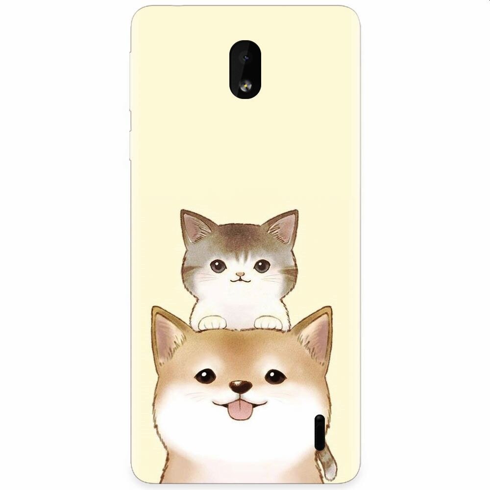 Husa silicon pentru Nokia 1 Plus, Two Cat