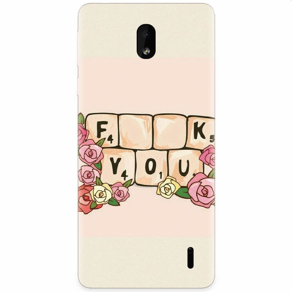 Husa silicon pentru Nokia 1 Plus, Scrabble