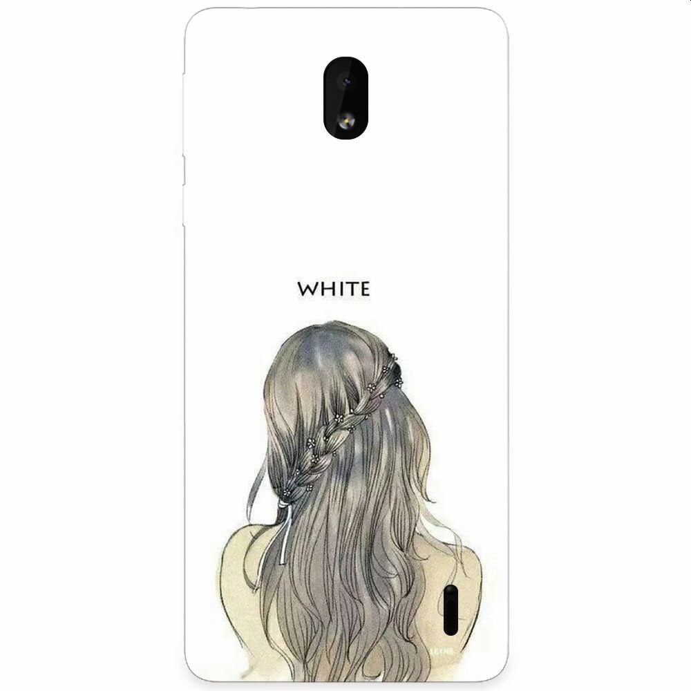 Husa silicon pentru Nokia 1 Plus, White