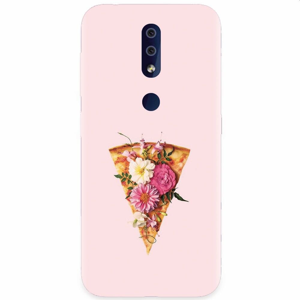 Husa silicon pentru Nokia 4.2, Flower Pizza