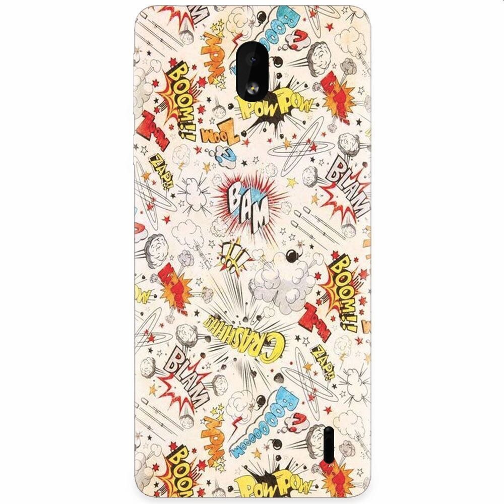 Husa silicon pentru Nokia 1 Plus, Vintage Comic