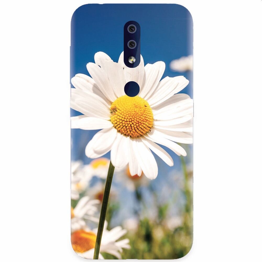 Husa silicon pentru Nokia 4.2, Daisies Field Flowers