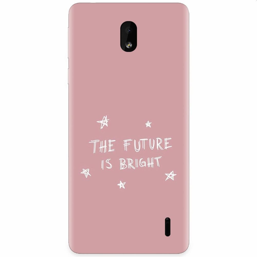 Husa silicon pentru Nokia 1 Plus, The Future Is Bright