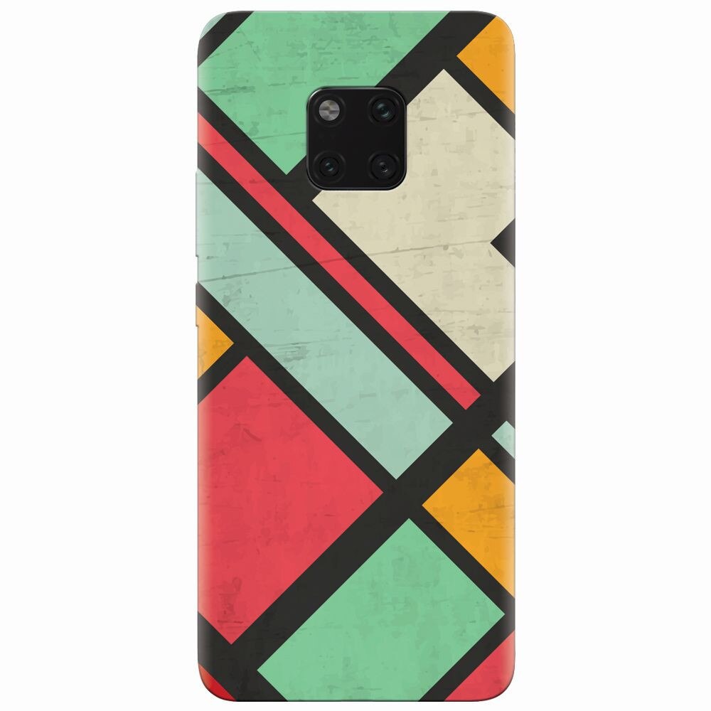 Husa silicon pentru Huawei Mate 20 Pro, Retro Grunge