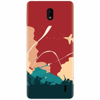 Husa silicon pentru Nokia 1 Plus, War Husa silicon pentru Nokia 1 Plus, War