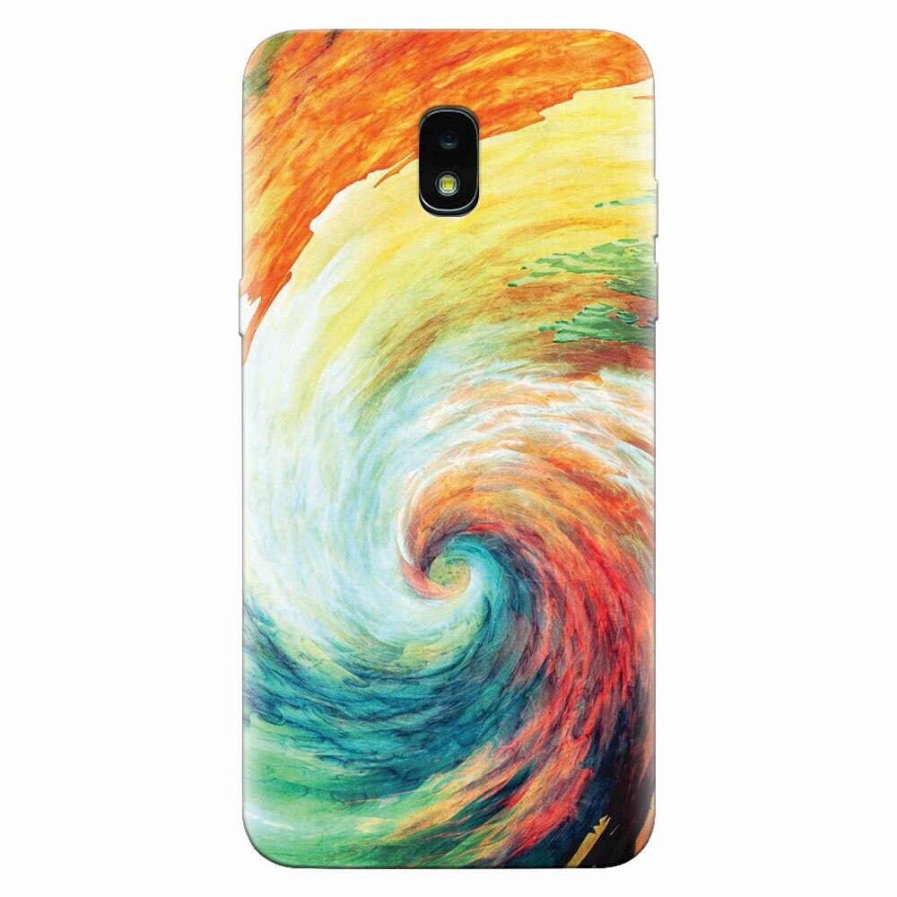 Husa silicon pentru Samsung Galaxy J3 2018, Big Wave Painting