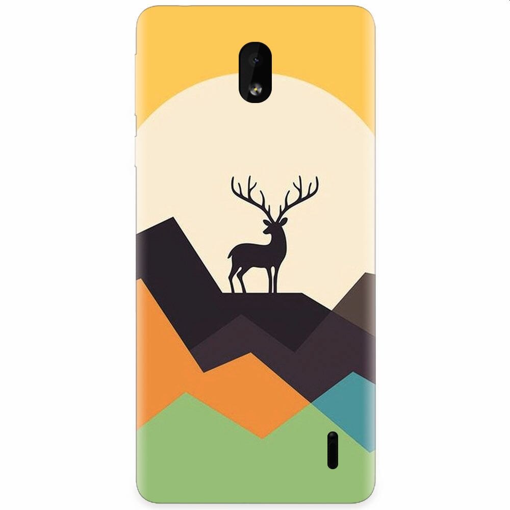 Husa silicon pentru Nokia 1 Plus, Abstract Deer