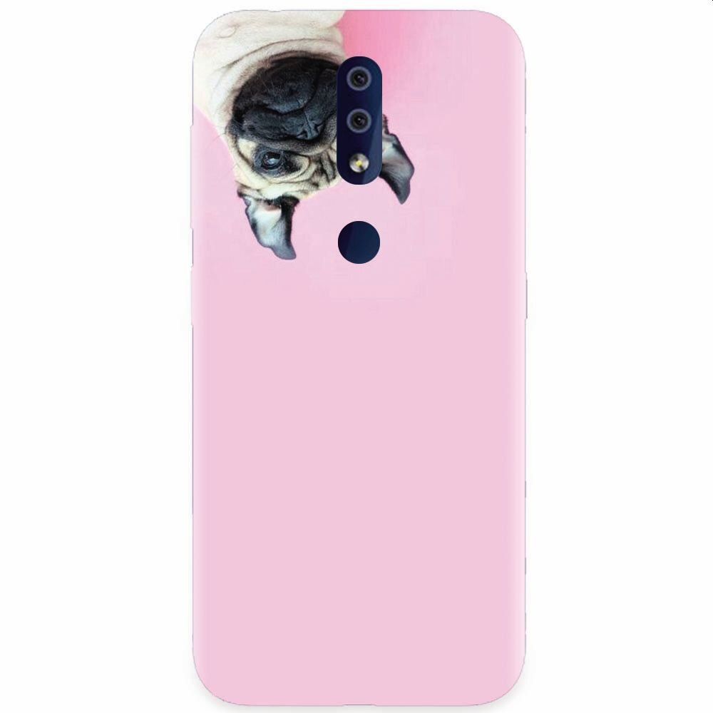 Husa silicon pentru Nokia 4.2, Dog And Pink