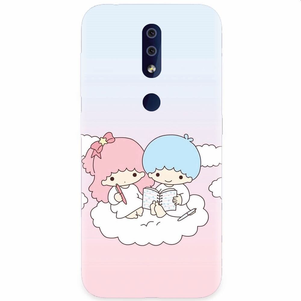Husa silicon pentru Nokia 4.2, Little Twins On Cloud