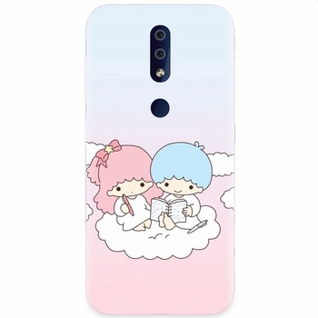 Husa silicon pentru Nokia 4.2, Little Twins On Cloud Husa silicon pentru Nokia 4.2, Little Twins On Cloud