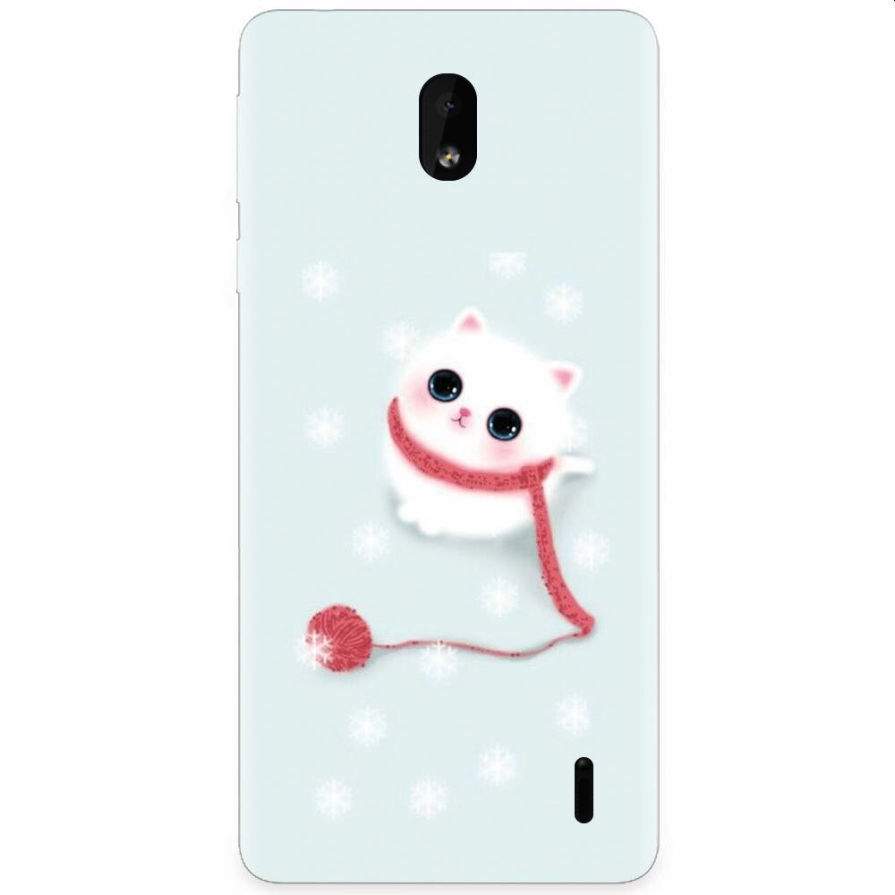 Husa silicon pentru Nokia 1 Plus, Cute Cat
