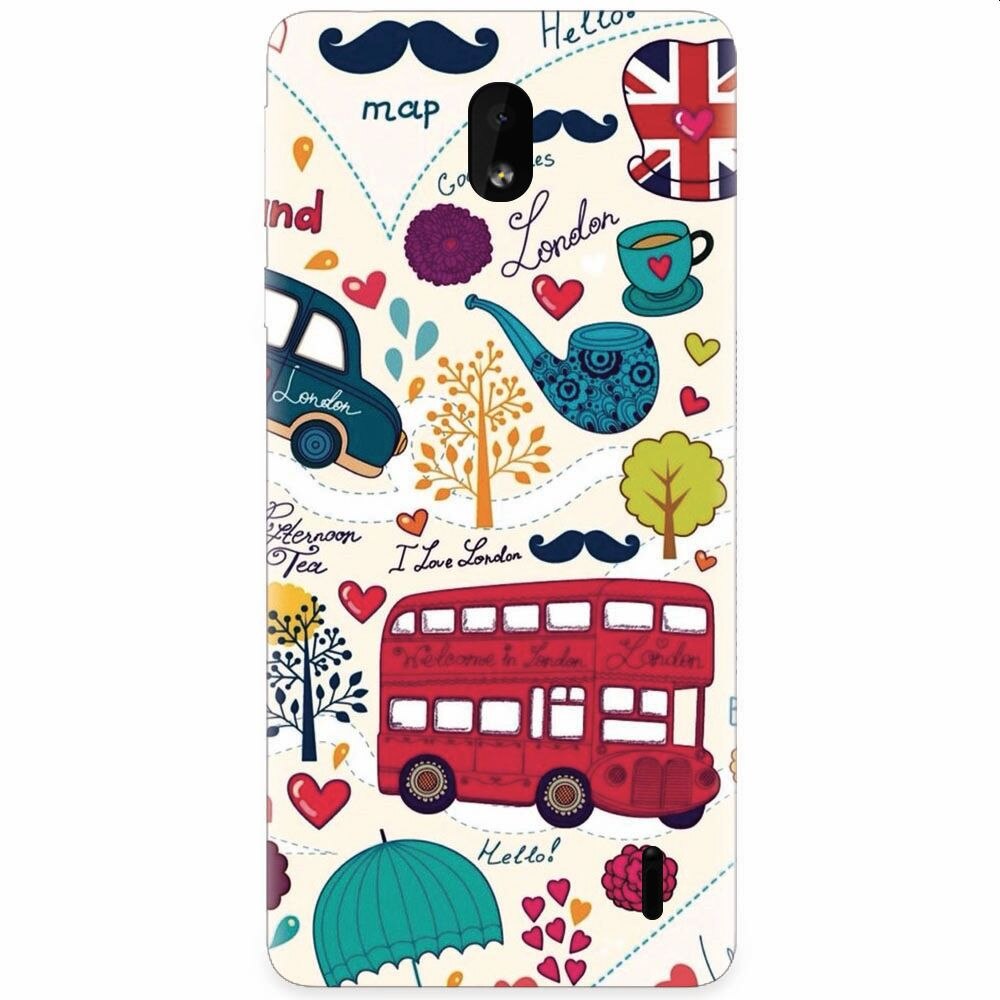 Husa silicon pentru Nokia 1 Plus, Welcome In London