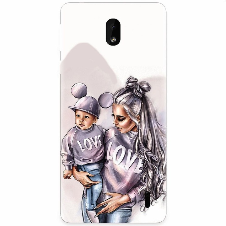 Силиконов кейс за Nokia 1 Plus, Mommy Love