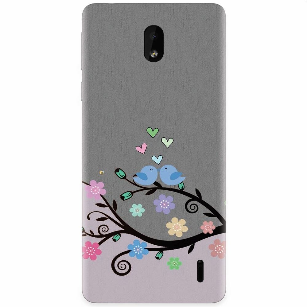 Husa silicon pentru Nokia 1 Plus, Bird Love