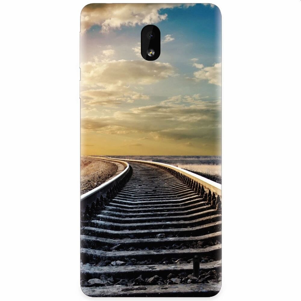 Husa silicon pentru Nokia 1 Plus, Railroad Horizon