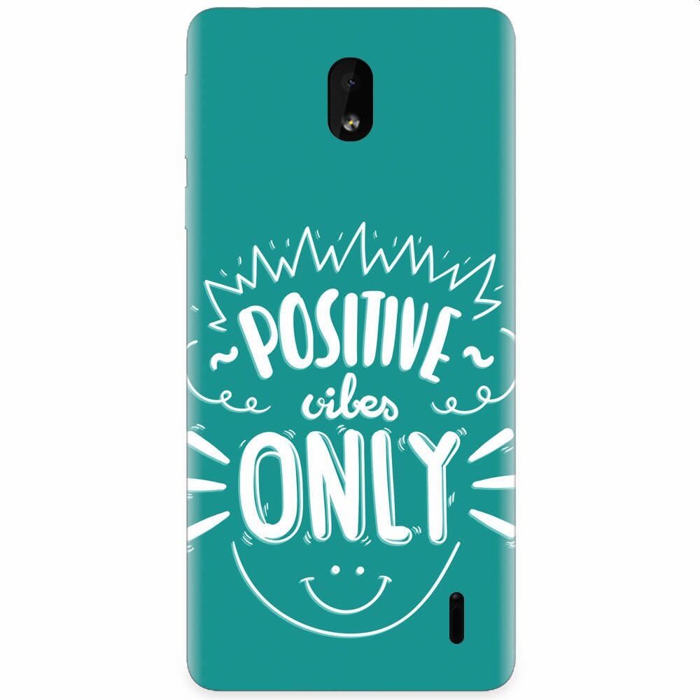 Husa silicon pentru Nokia 1 Plus, Positive Vibes