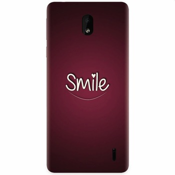 Husa silicon pentru Nokia 1 Plus, Smile Love Husa silicon pentru Nokia 1 Plus, Smile Love