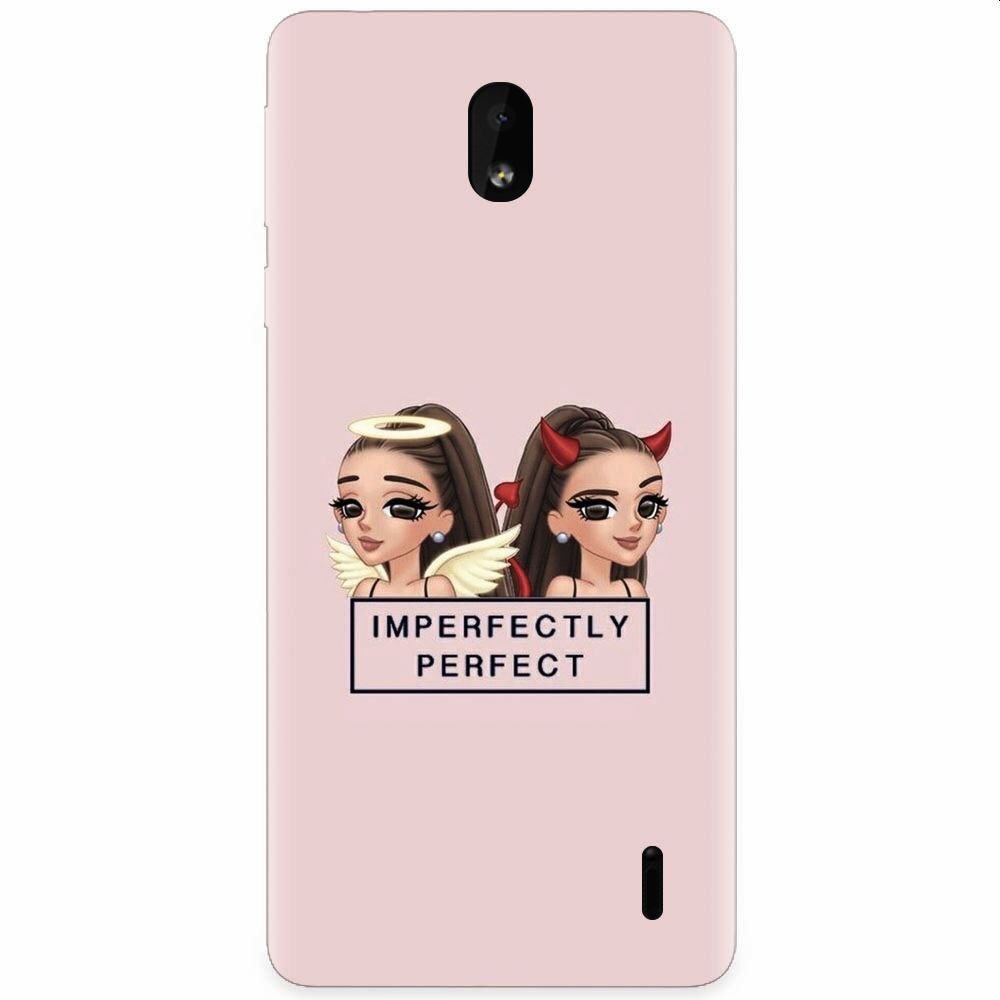 Husa silicon pentru Nokia 1 Plus, Imperfectly Perfect Pink
