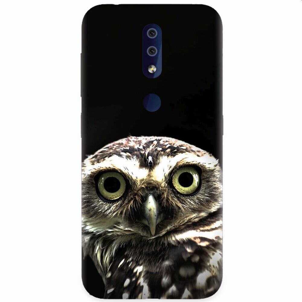 Husa silicon pentru Nokia 4.2, Owl In The Dark
