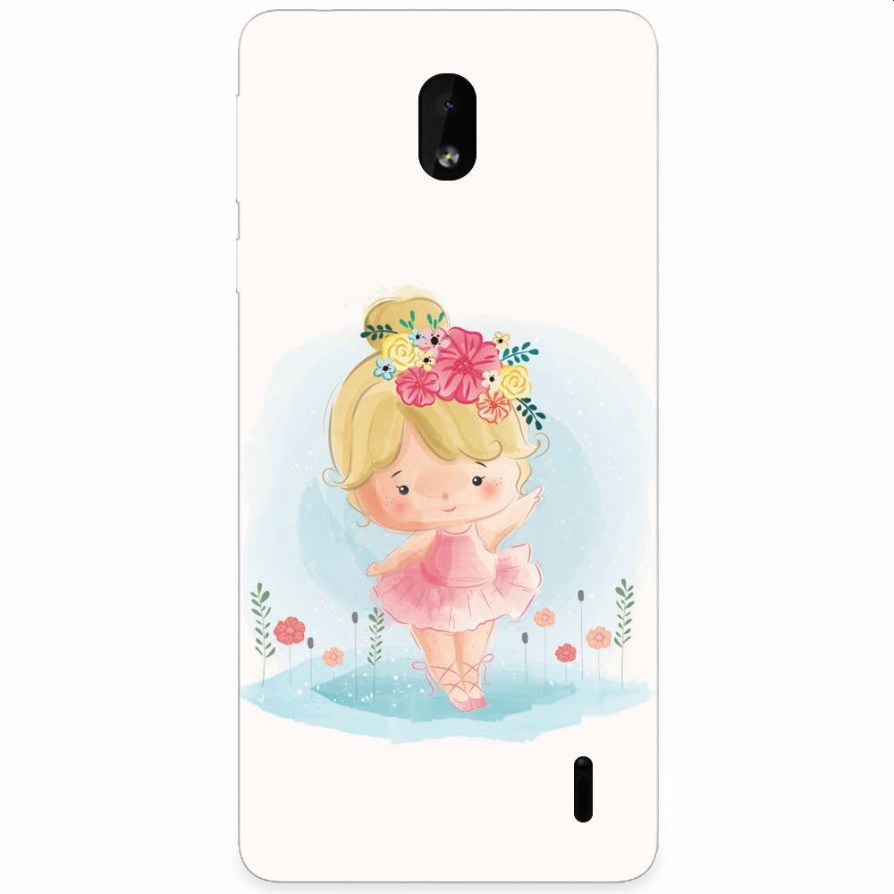 Husa silicon pentru Nokia 1 Plus, Balerina
