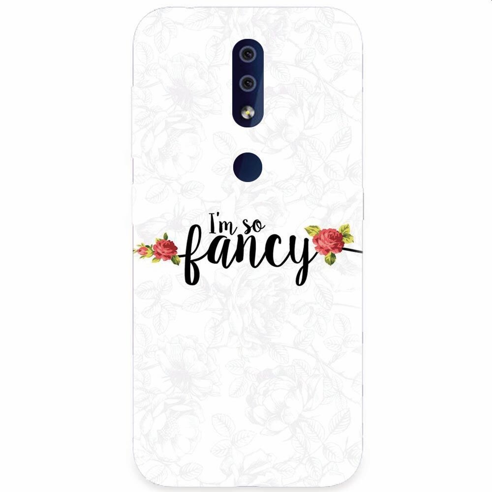 Husa silicon pentru Nokia 4.2, Im So Fancy Floral