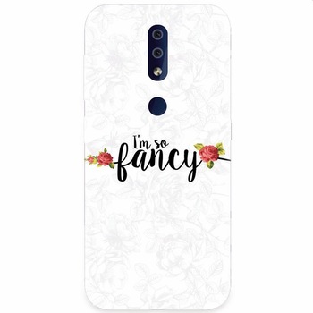 Husa silicon pentru Nokia 4.2, Im So Fancy Floral Husa silicon pentru Nokia 4.2, Im So Fancy Floral