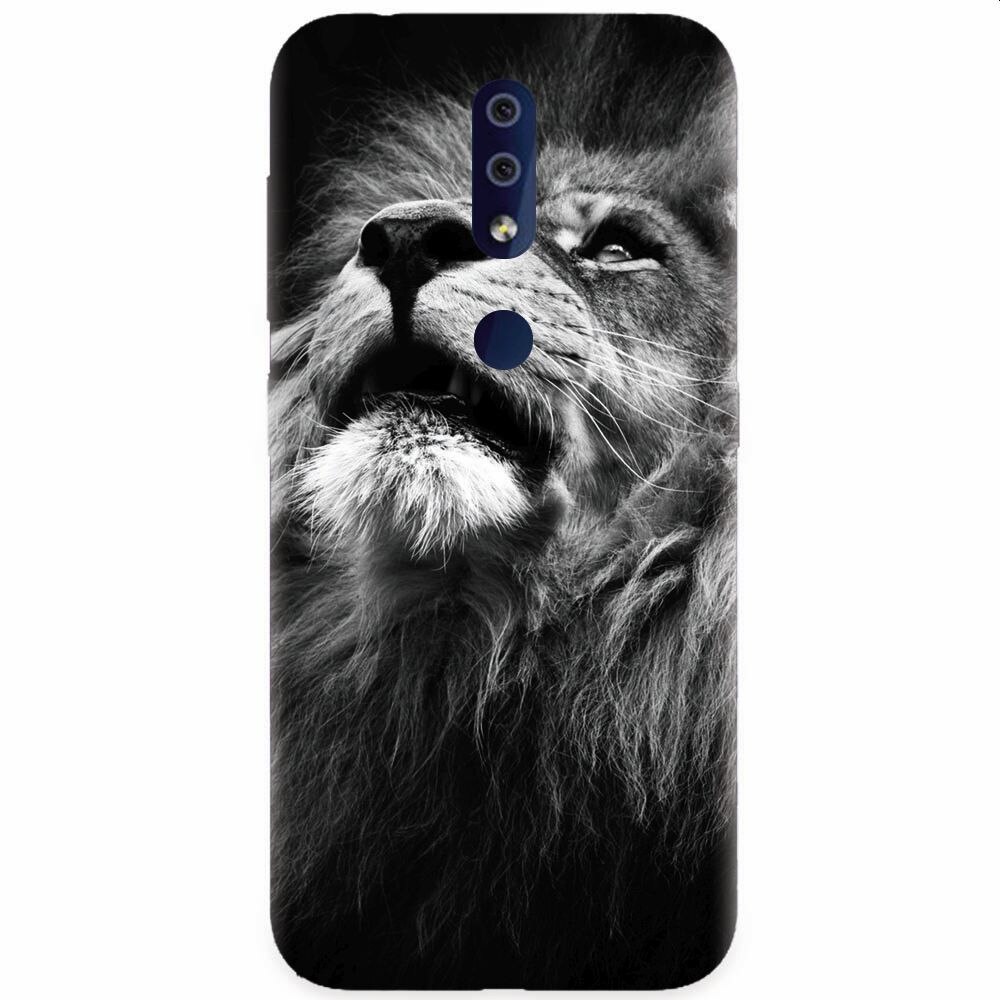 Husa silicon pentru Nokia 4.2, Majestic Lion Portrait
