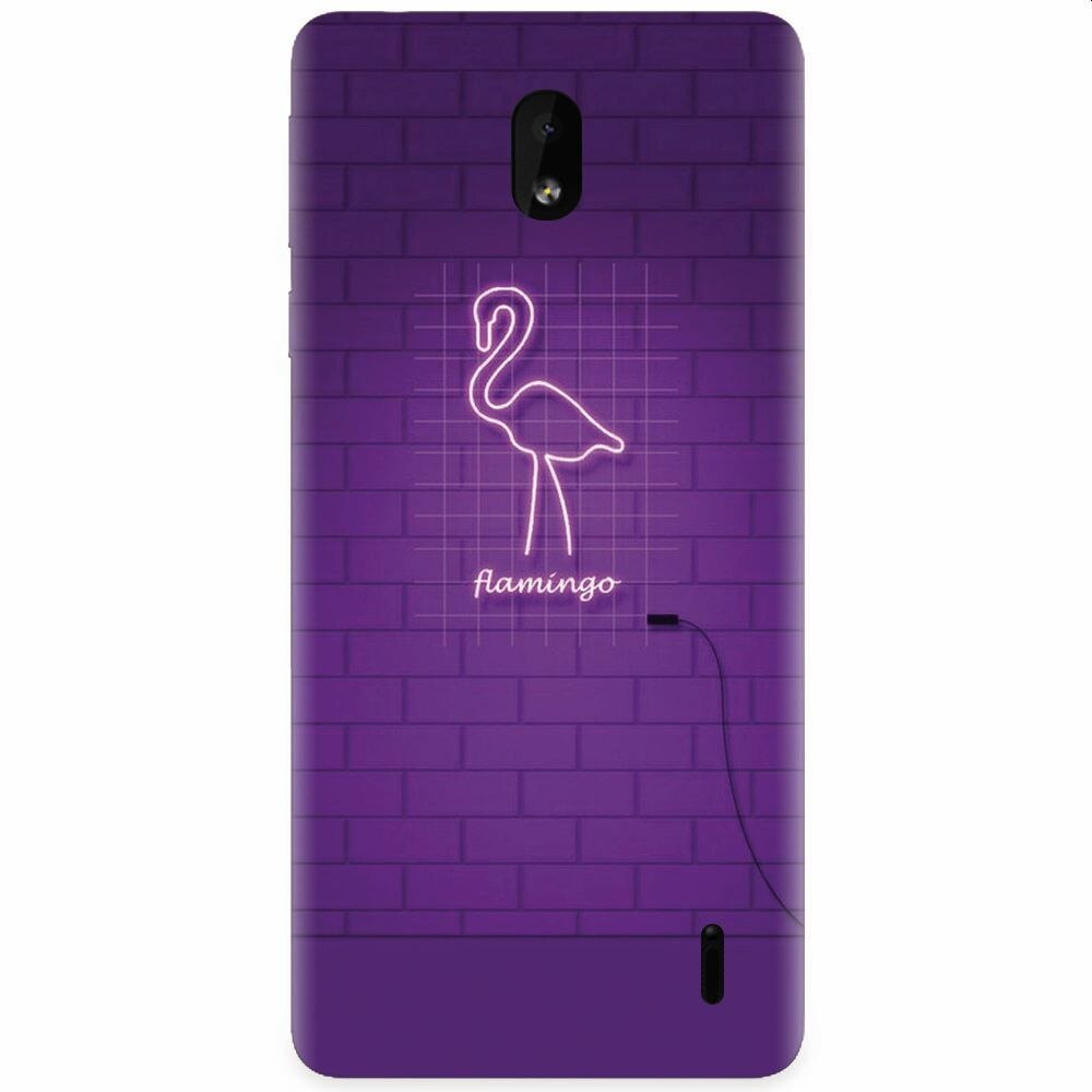 Husa silicon pentru Nokia 1 Plus, Light Flamingo