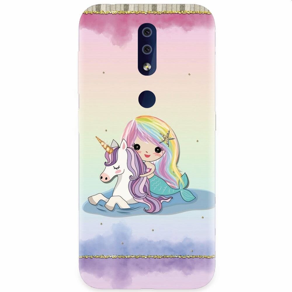 Husa silicon pentru Nokia 4.2, Mermaid Unicorn Play