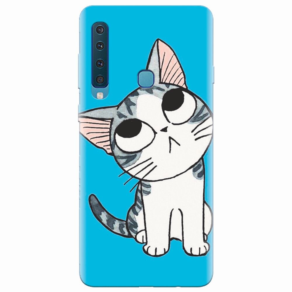 Husa silicon pentru Samsung Galaxy A9 2018, Cat Lovely Cartoon